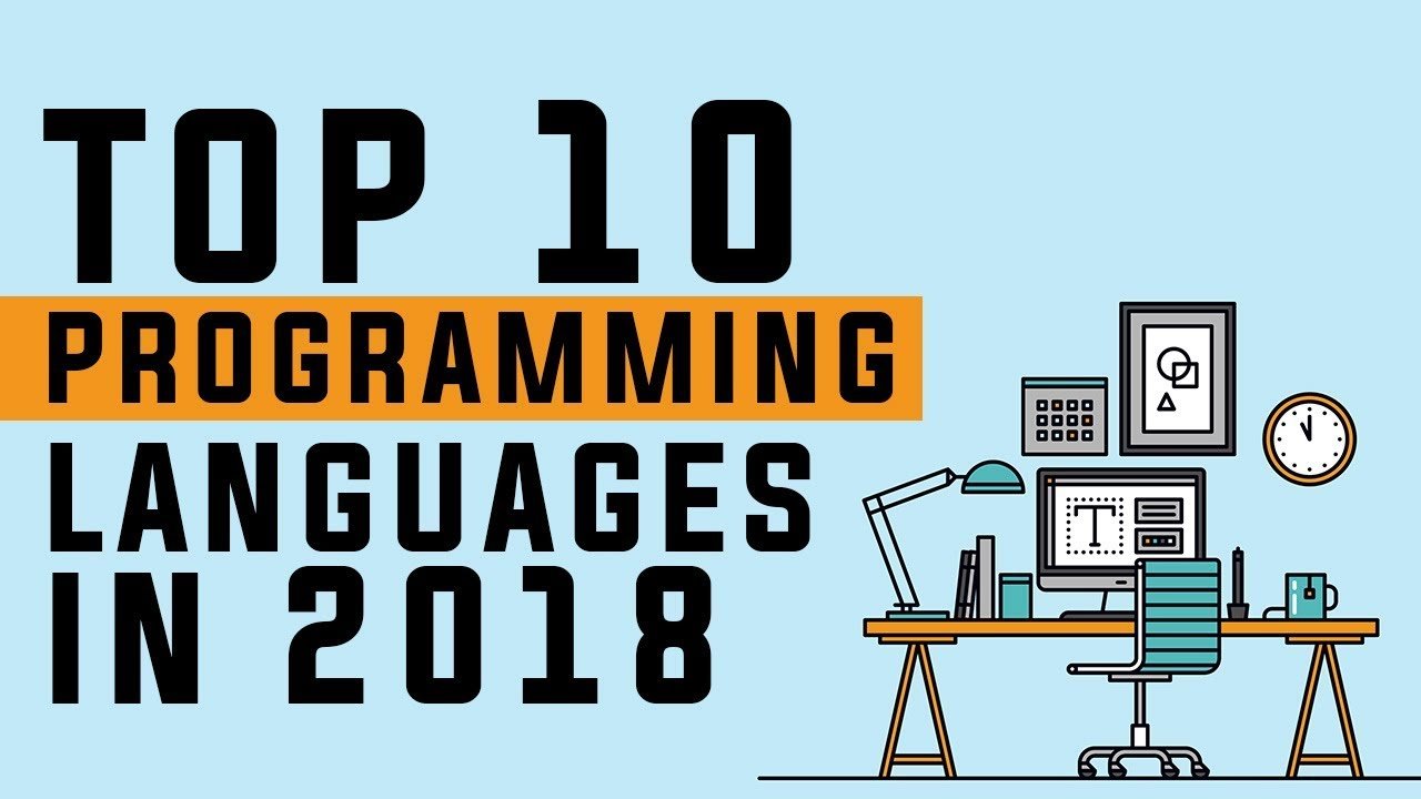 2018 language. Programming languages 2018. Top 10 Programming.