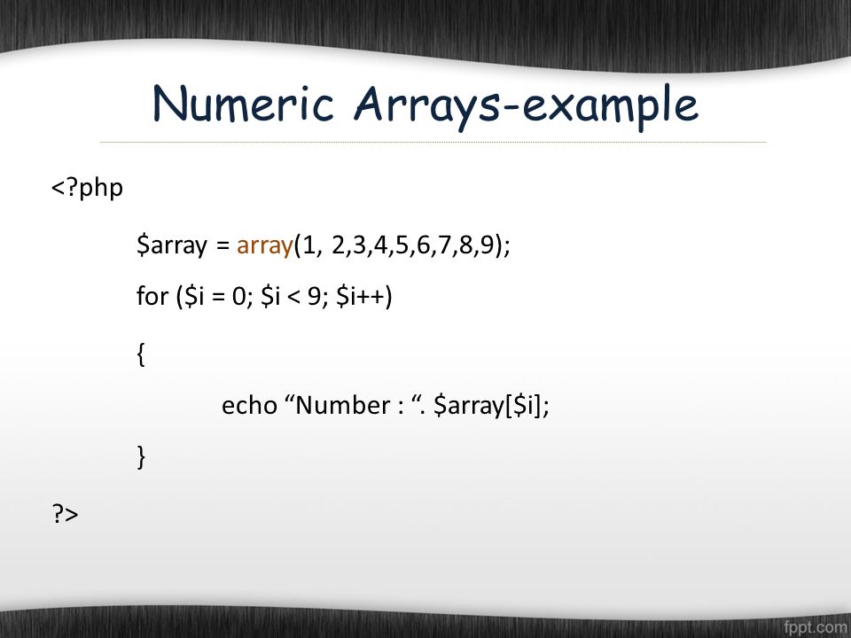 array assignment php